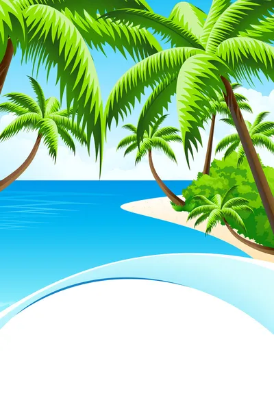 Summer Vacation Background — Stock Vector