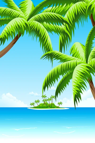 Summer Vacation Background — Stock Vector