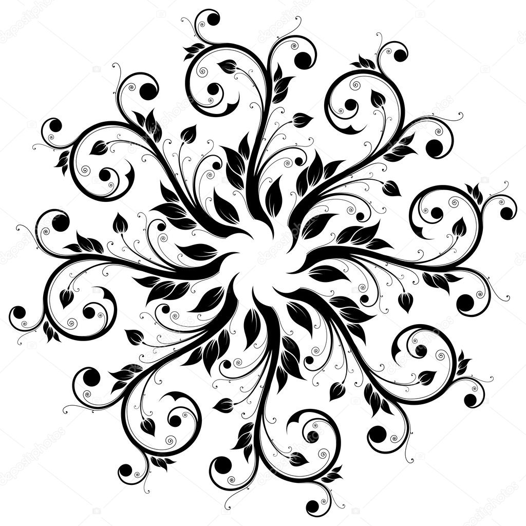 Floral Design Ornament — Stock Vector © =WaD= 27656461