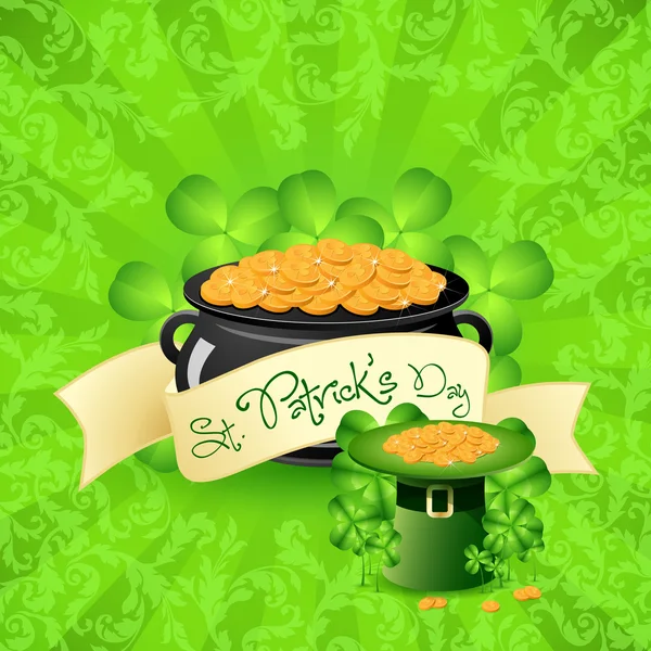 St. Patricks φόντο ημέρα — Διανυσματικό Αρχείο