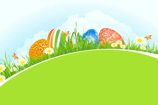 Fondo hermoso vacaciones de Pascua — Vector de stock