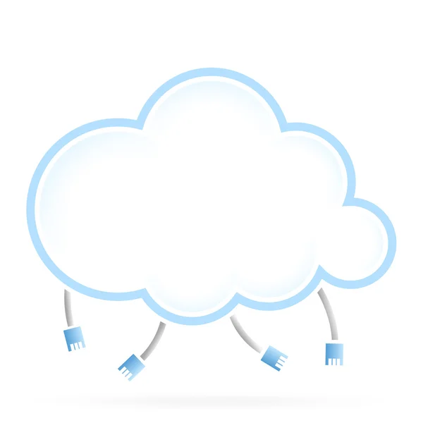 Cloud Computing Icon — Stock Vector