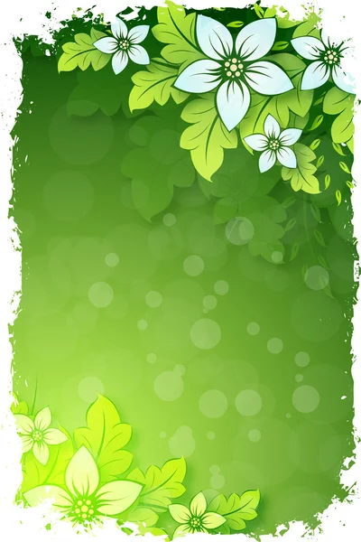 Grungy Floral Background — Stock Vector