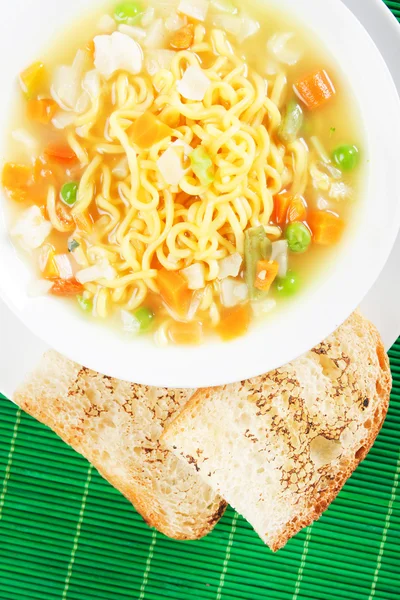 Sopa de macarrão asiático — Fotografia de Stock