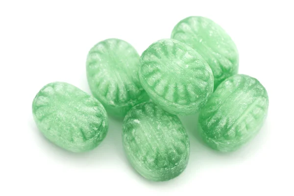 Green mint candies — Stock Photo, Image