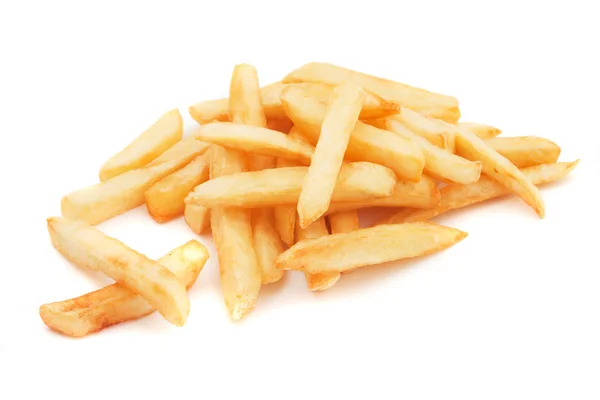 Pommes frites isolerade på vitt — Stockfoto