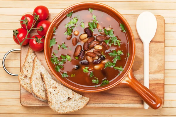 Sopa de feijão — Fotografia de Stock