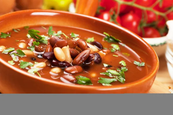 Sopa de feijão — Fotografia de Stock