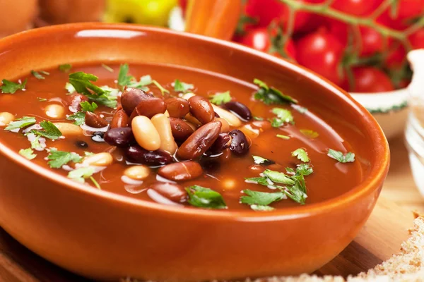 Sopa de feijão — Fotografia de Stock