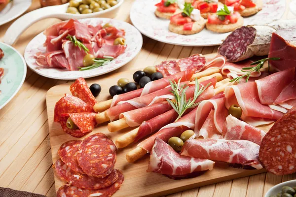 Italiensk prosciutto — Stockfoto