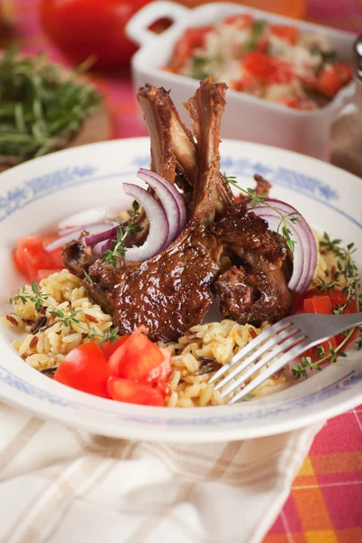 Lammkoteletts gebraten — Stockfoto