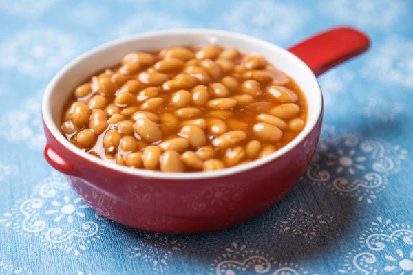 Baked Beans Classic American Staple Food Served Skillet — Stock Photo, Image