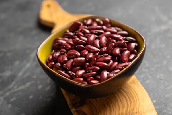 Frijoles Rojos Crudos Ingrediente Alimentario Saludable Rico Proteínas —  Fotos de Stock