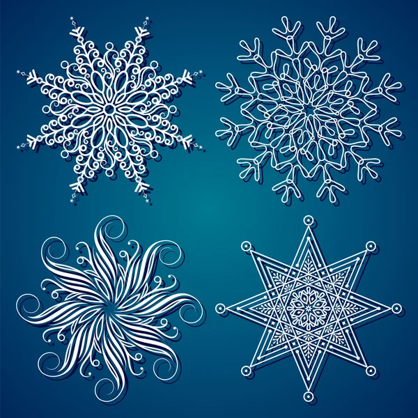 Élégance Flocon de neige — Image vectorielle