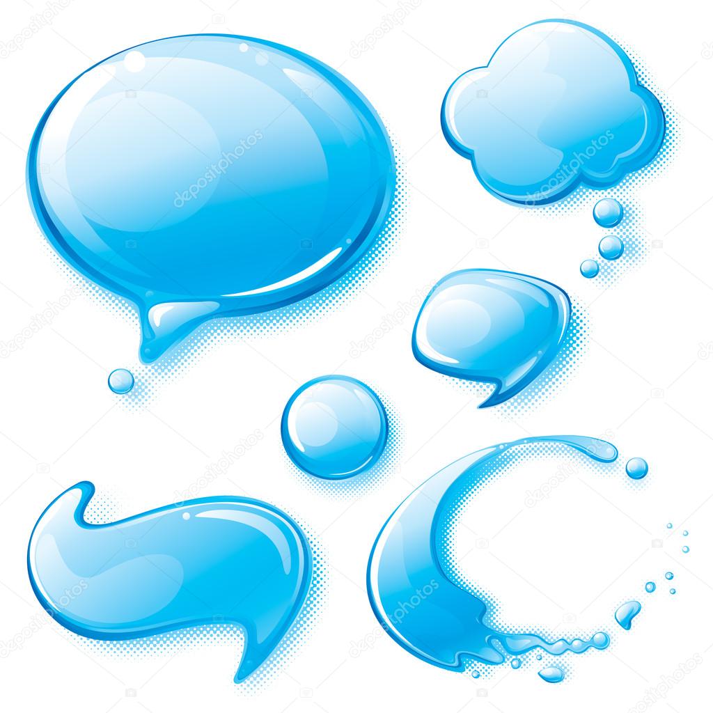 Water Speech Bubbles
