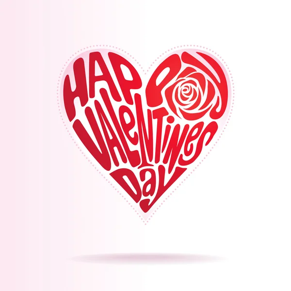 Forme amour Valentines — Image vectorielle