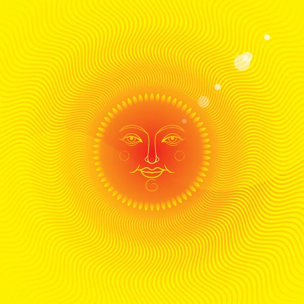 Sol de verano — Vector de stock