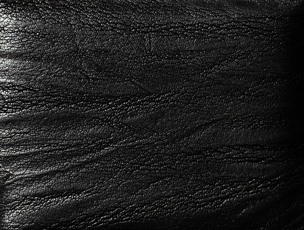 Black leather — Stock Photo, Image