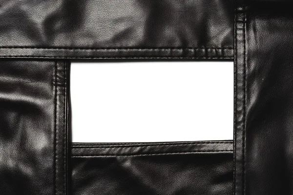 Leather frame background — Stock Photo, Image