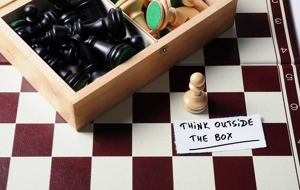 Think outside the box — Stock Photo, Image