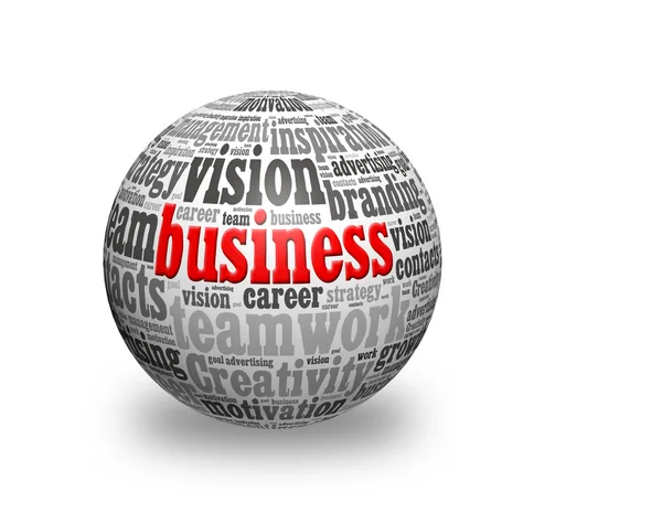 Business 3d sphere — Stock Photo, Image