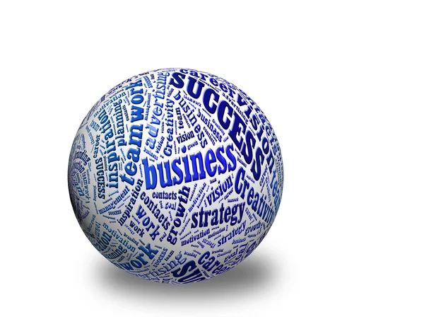 Business 3d sfera — Foto Stock