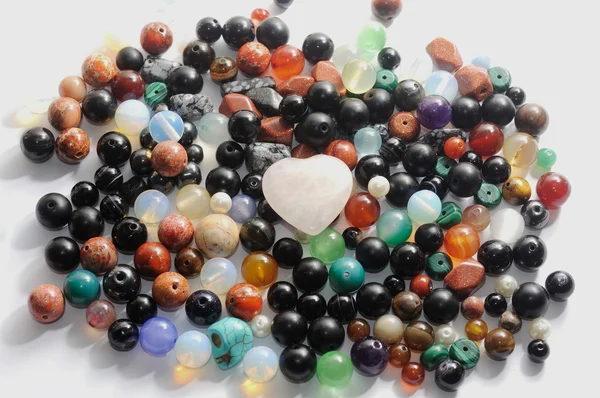 Gemstones heart — Stock Photo, Image