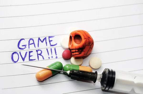 Droga, Game Over — Foto Stock