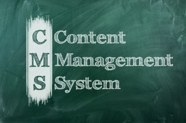 Система управления контентом CMS — стоковое фото