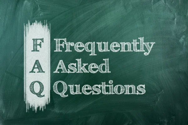 Faq domande frequenti — Foto Stock