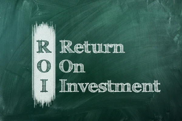 ROI rendement op investeringen — Stockfoto