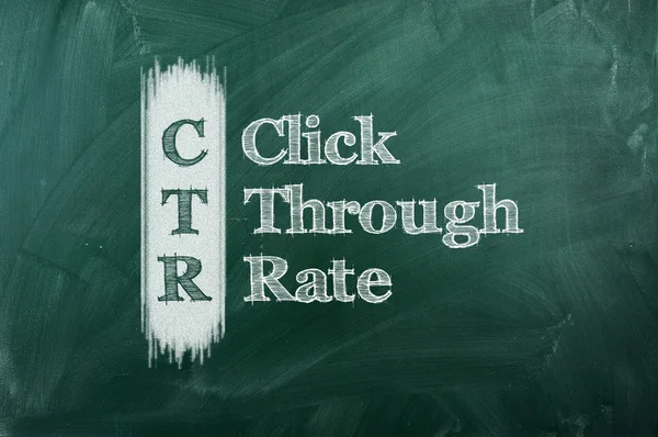 Ctr - click through rate — Stock Photo, Image