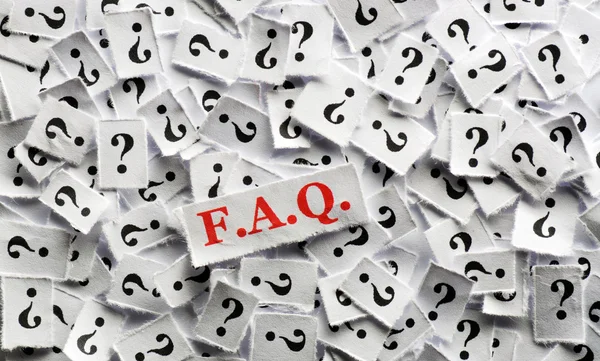 Domanda Faq — Foto Stock