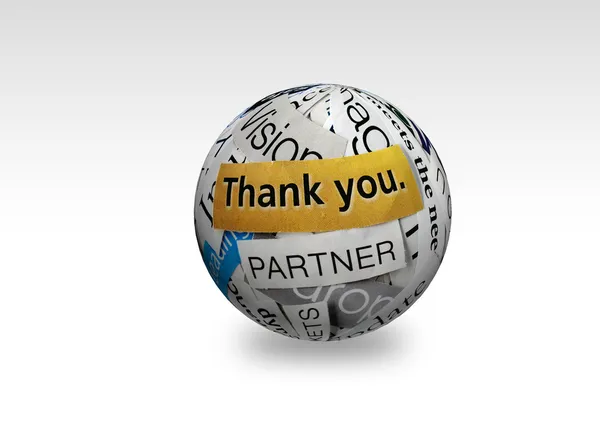 Thank you partner — Stock Photo, Image