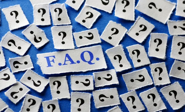 Faq  questions — Stock Photo, Image