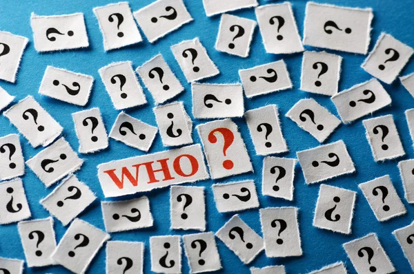 Who question — Stock Photo, Image