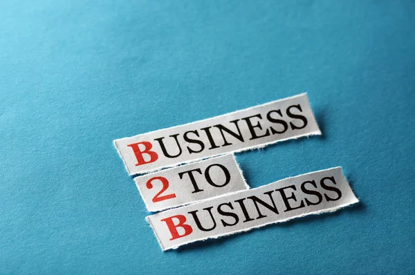 B2b 企业对企业 — 图库照片