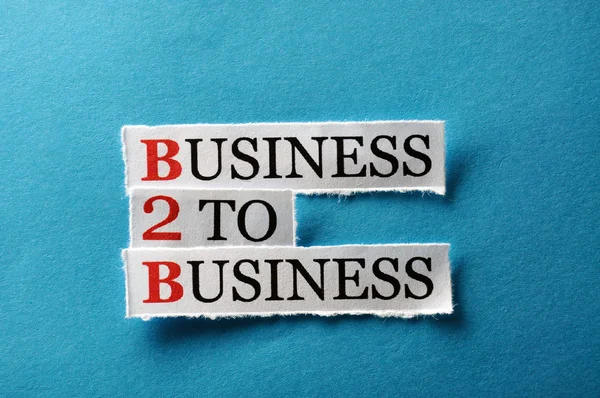 B2B biznes do biznesu — Zdjęcie stockowe