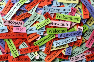 welcome collage clipart