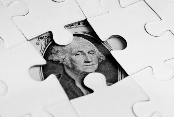 Dollaro puzzle — Foto Stock