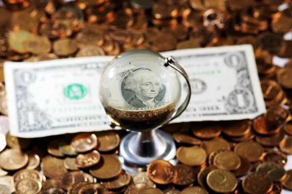 Dólar fatura globo — Fotografia de Stock