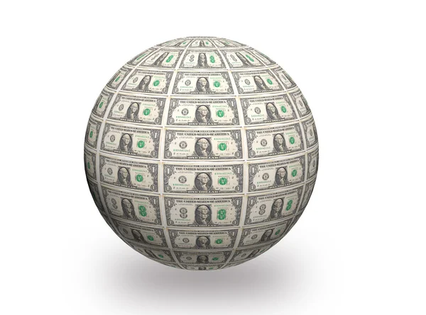 Boule 3d dollar — Photo