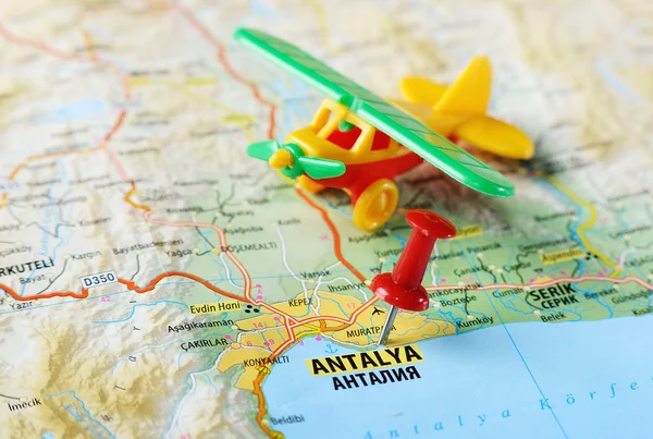 Antalia ,Turkey  map flight