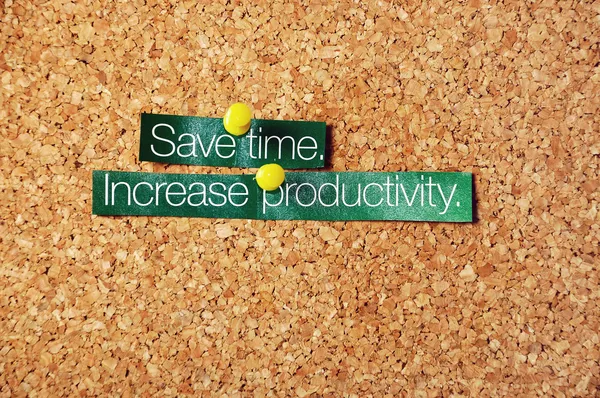 Save time ,increase productivity — Stock Photo, Image