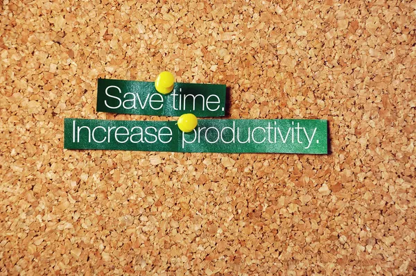 Economizar tempo, aumentar a produtividade Imagens Royalty-Free