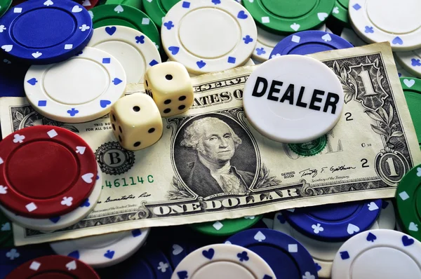 Dollar gambling — Stock Photo, Image