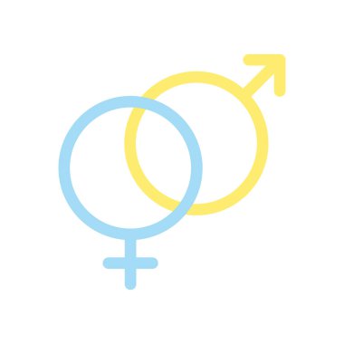 Erkek ve kadın karakterler, Sevgililer Günü için bir tasarım oluşturmak için vektör ögesi..