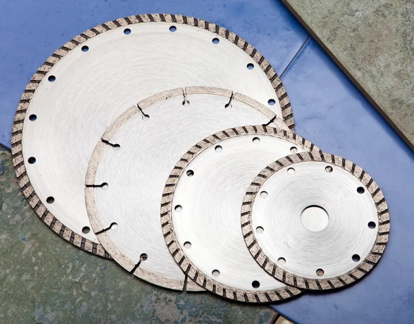 Diamond discs for tile cutting — Stock Photo, Image