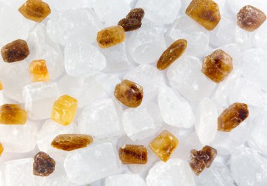 şeker şeker beyaz, kahverengi