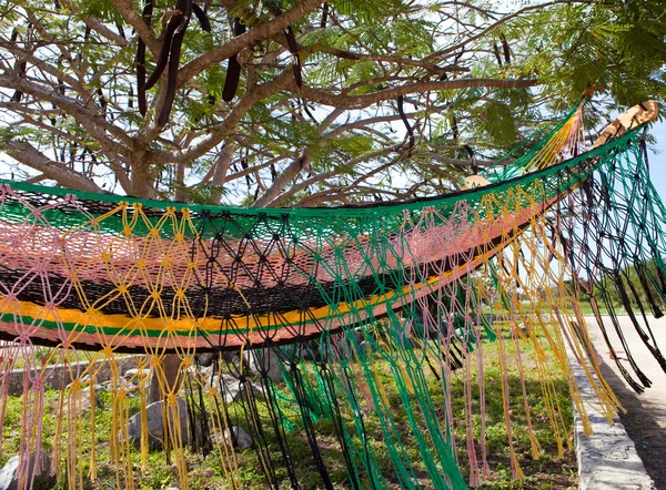 Mexico. Sebuah tempat tidur gantung tradisional — Stok Foto